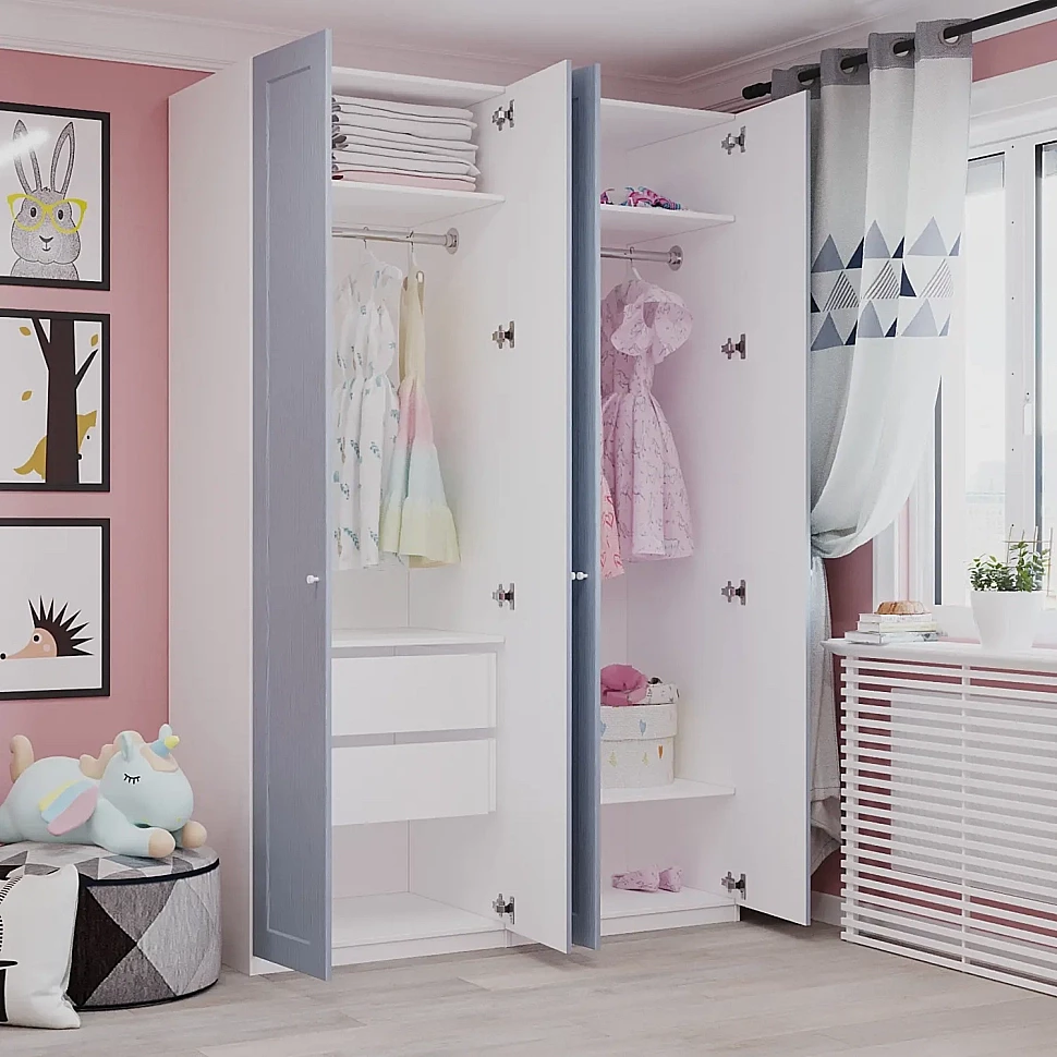 Как сделать распашной шкаф безопасным и удобным для детской комнаты